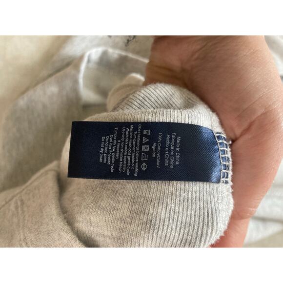 Sperry Topside Heather Gray Sweatshirt Terry Dress L Nautical Coastal Boating - Picture 9 of 10